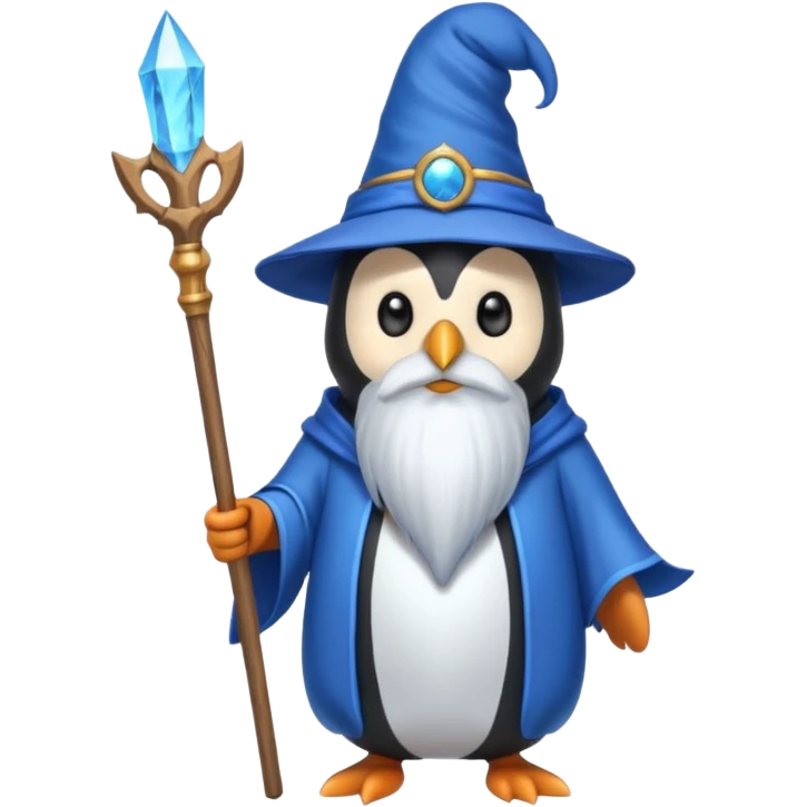 Penguin Wizard emoji