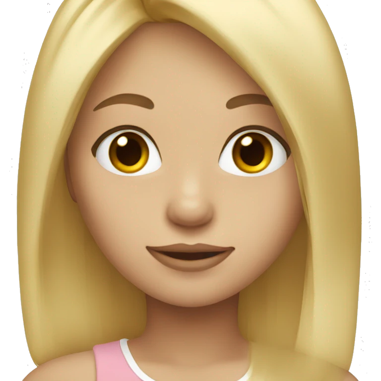 girl with a blonde hair  emoji