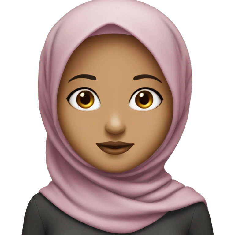 hijab girl with long eyelashes and a small face she’s beautiful emoji