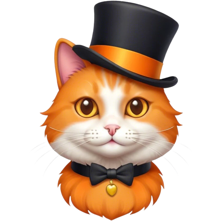 Cat with tophat emoji