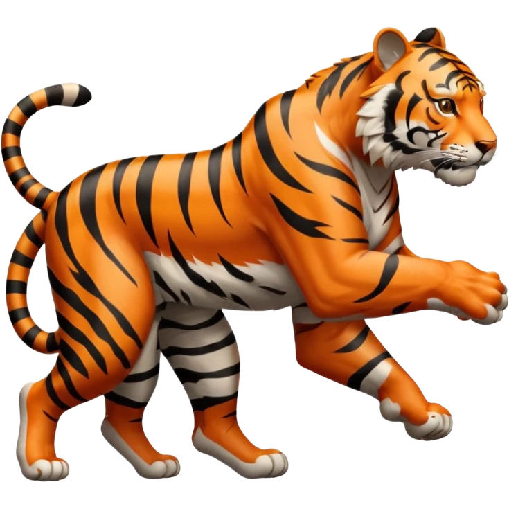 Tiger running in profile emoji
