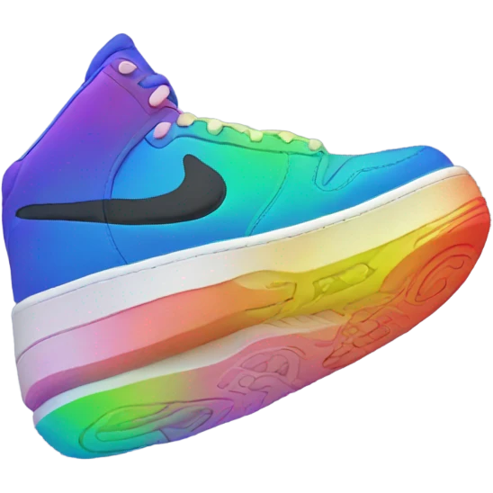 Rainbow Nike emoji