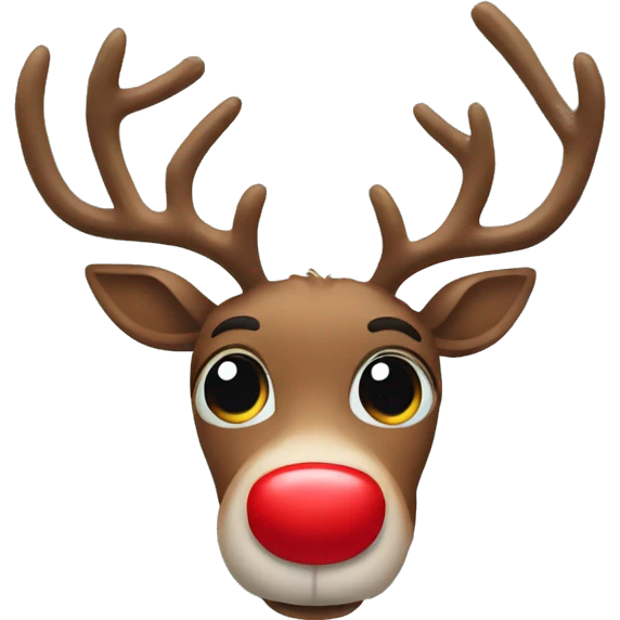 Red Nosed Reindeer emoji