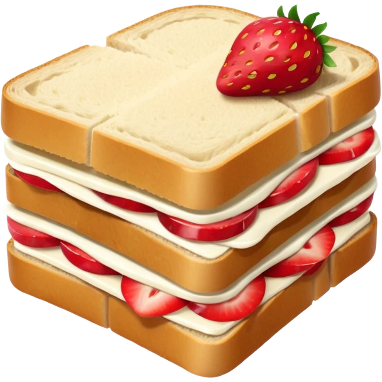 Strawberry sandwich   emoji