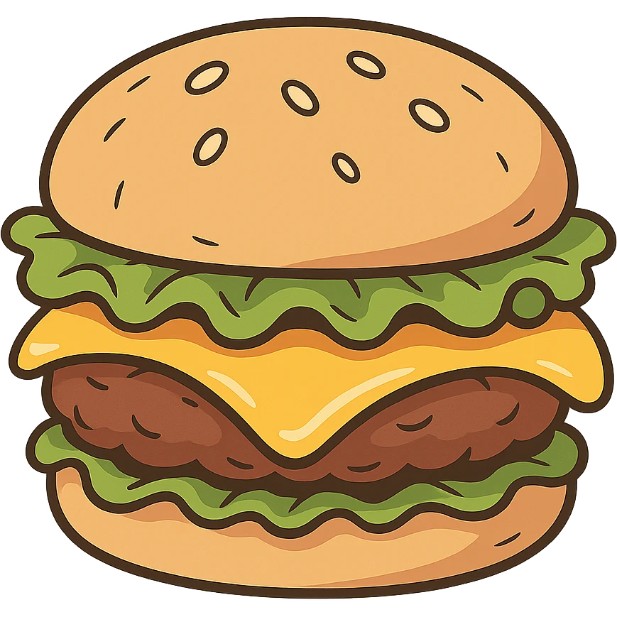 juicy cheeseburger emoji