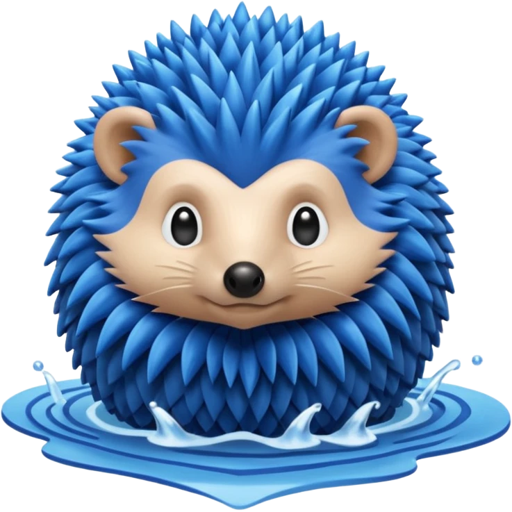 water bender hedgehog emoji
