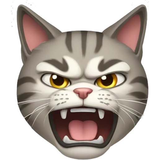 Cat angry emoji