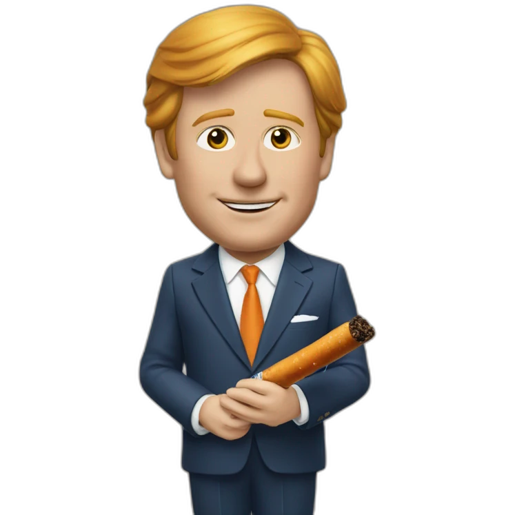 koning willem alexander met sigaret emoji