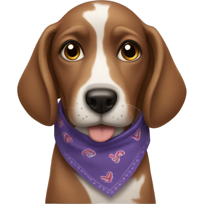 Dog with a bandanna  emoji