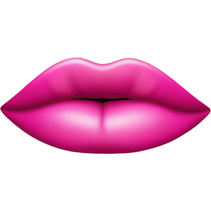 Kiss pink emoji