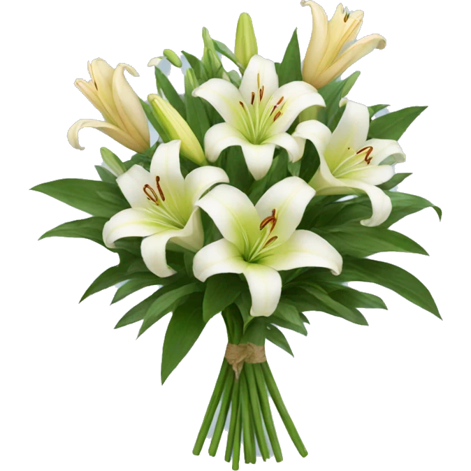 Lilies bouquet  emoji