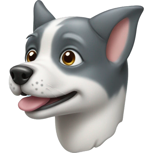 Dolphin dog combination emoji