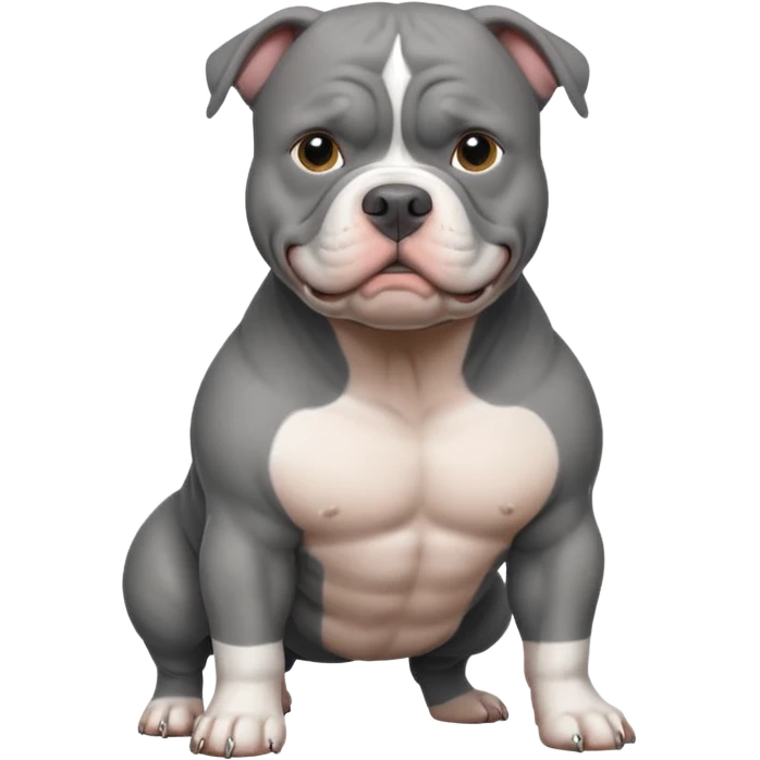 american bully grey emoji