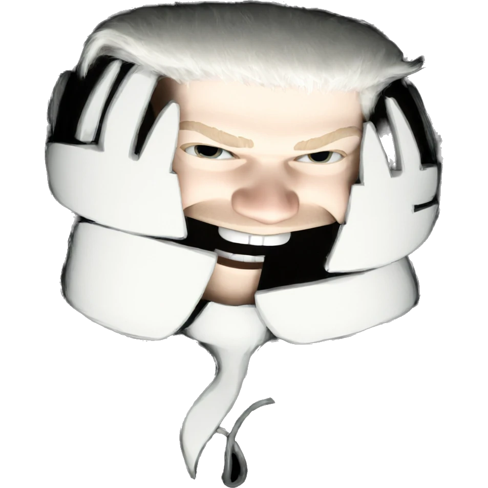 lonely boy on black background emoji