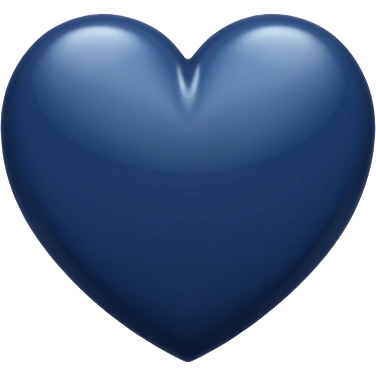 Navy heart shape emoji