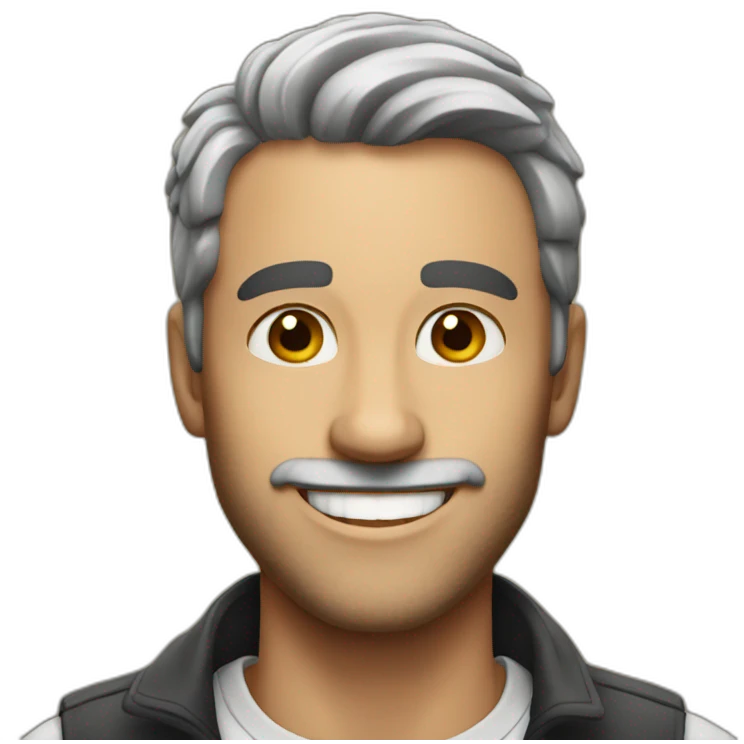 man really fun smiling emoji