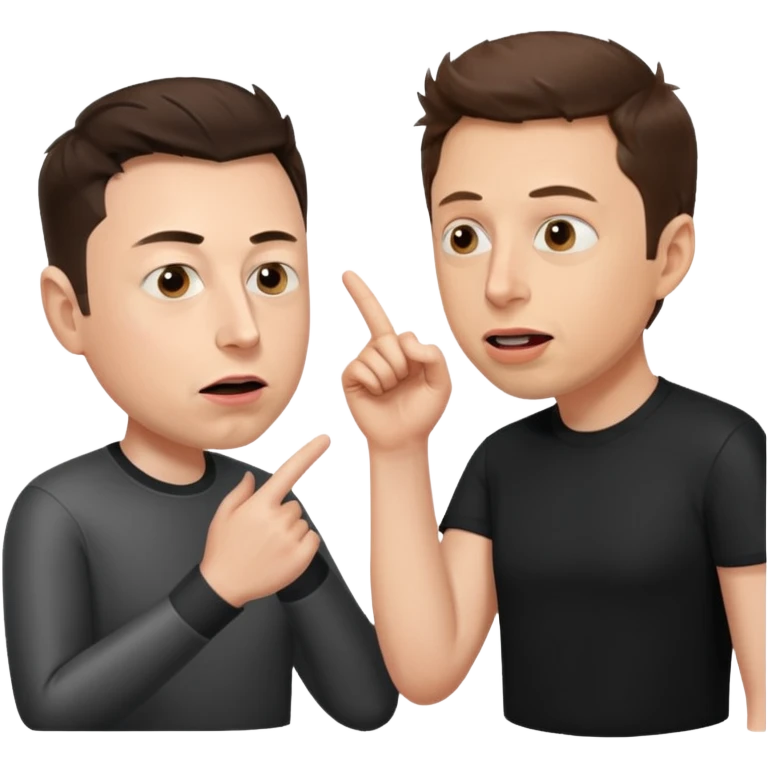 argument between Elon musk and Sam Altman emoji