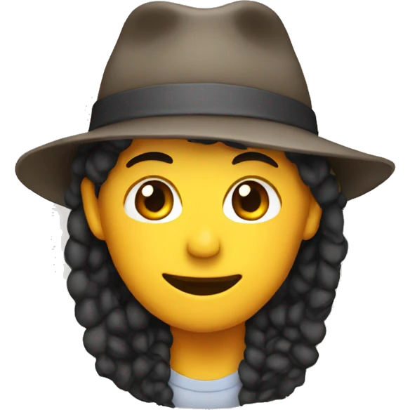 Me wearing hat emoji