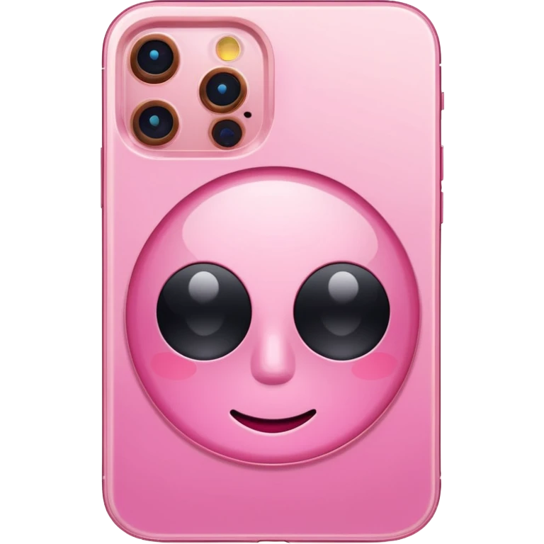 Pink iphone 12 pro max emoji