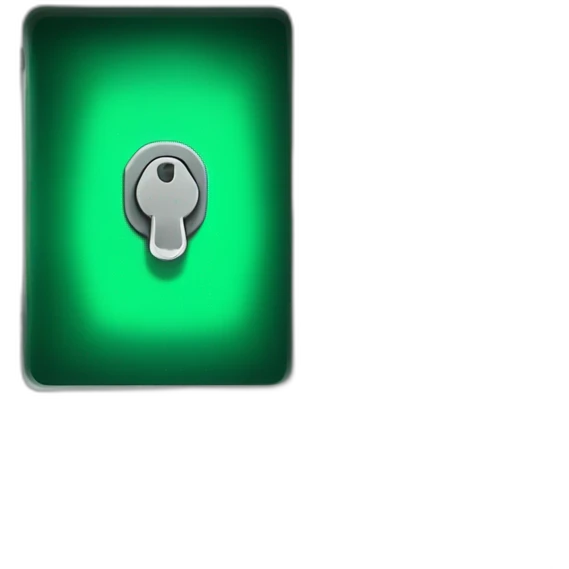 open safe in the middle of the emerald emoji
