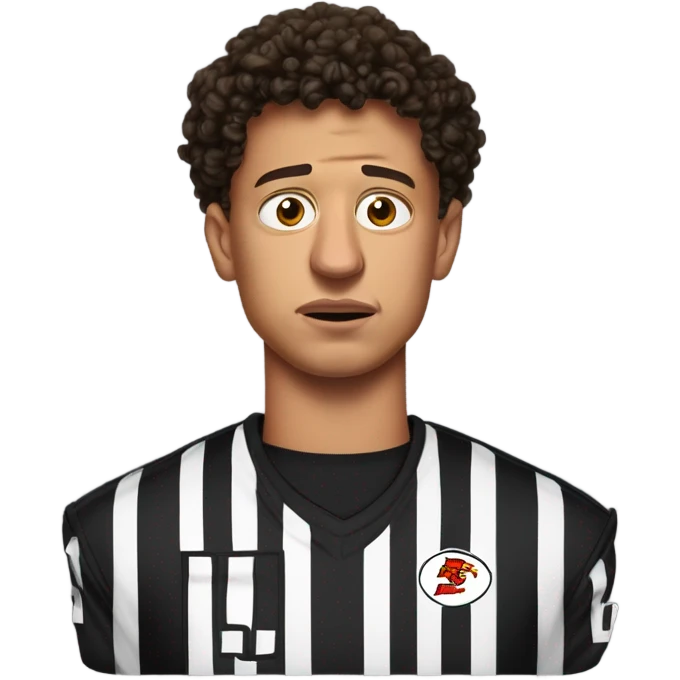 Patrick Mahomes crying to a referee  emoji