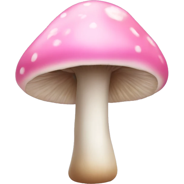 Light pink one mushroom emoji