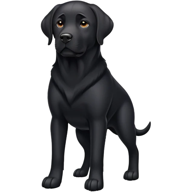 black lab emoji