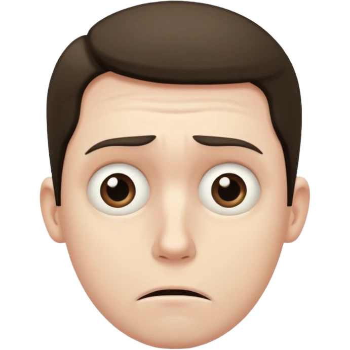 Anxious man emoji