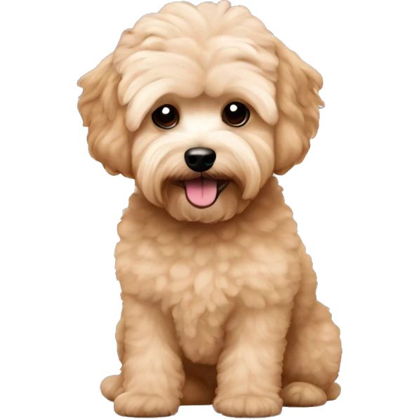 Apricot maltipoo emoji