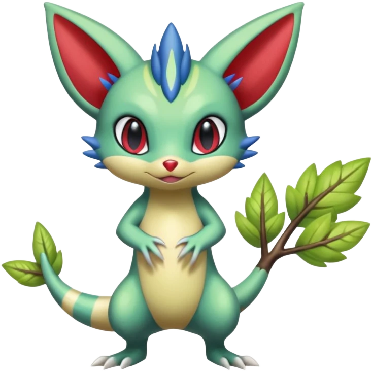 Sneasel-Furret-Treecko-Celebi-fusion emoji