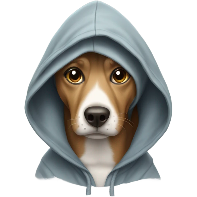 dog wearing hoodie emoji