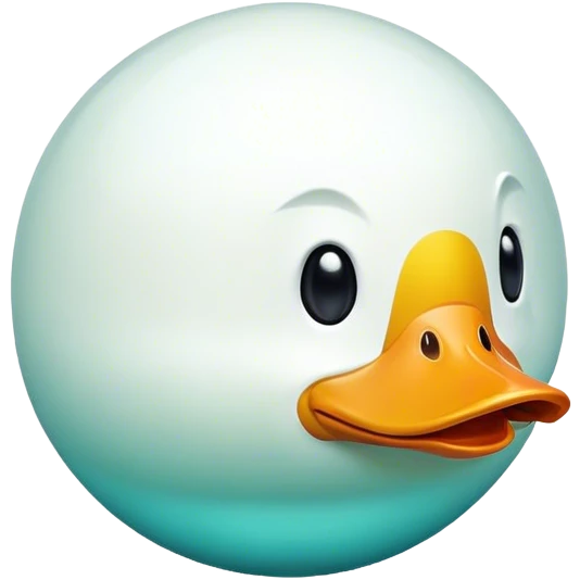 Duck sphere emoji