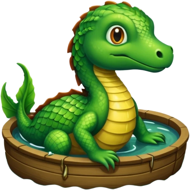 medieval animal in the lake emoji