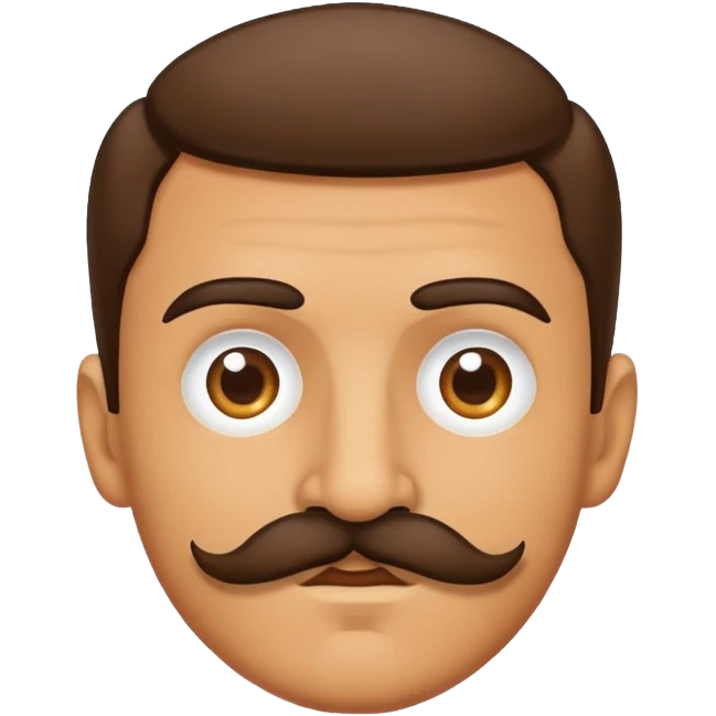 Man with weird mustache  emoji