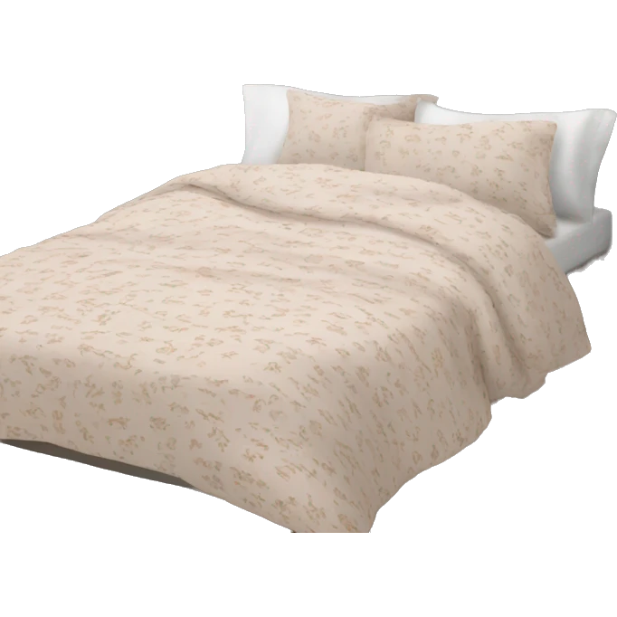 bedding with bed emoji