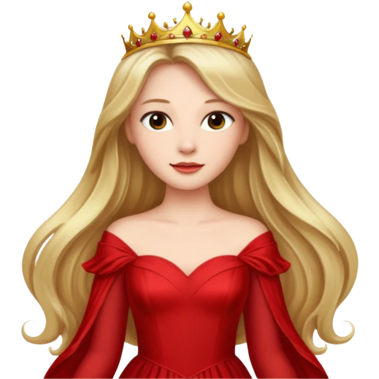 Princess with a red dress emoji