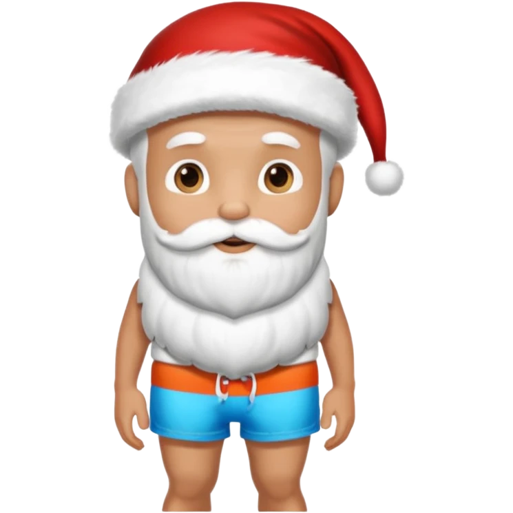 santa surfing emoji