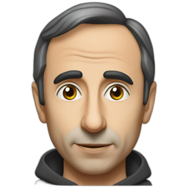 Eric Zemmour with a paper where it is written « TCMP » emoji