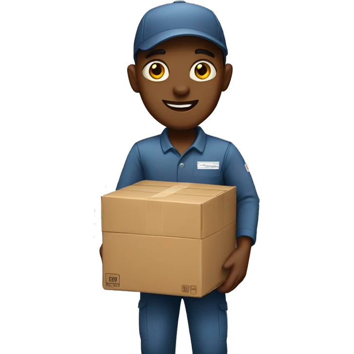 A package delivery employee emoji