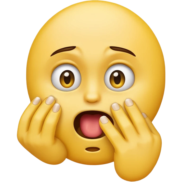 Emoji qui mord son ongle emoji