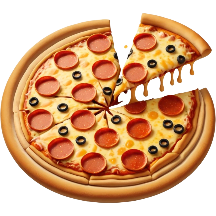 Smashed up pizza emoji