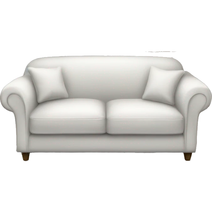 Realistic-white-modern-sofa emoji