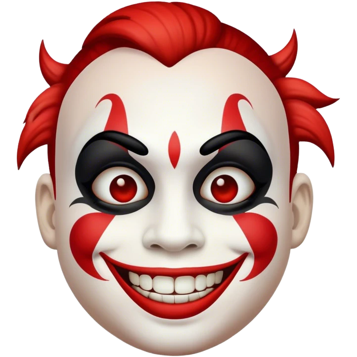 Put Juggalo makeup on the Happy emoji from tiktok emoji