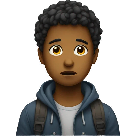 sad boy asks to go home emoji