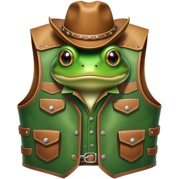 Лягушка ковбой emoji