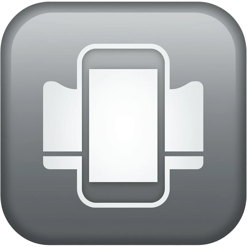 a logo, for an iphone storage app emoji