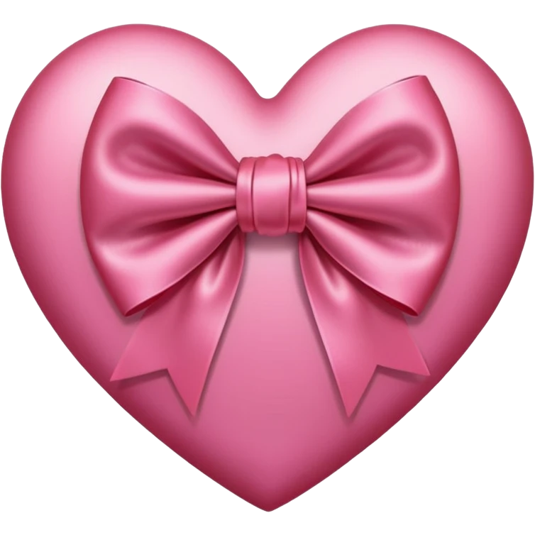 pink bow around heart emoji