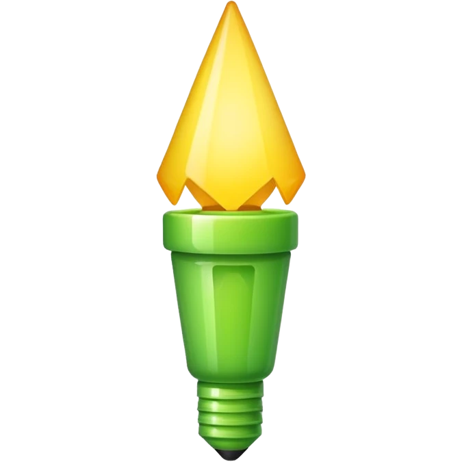 make exclamation Point in light green color  emoji