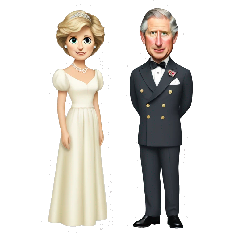 prince charles and princess diana emoji