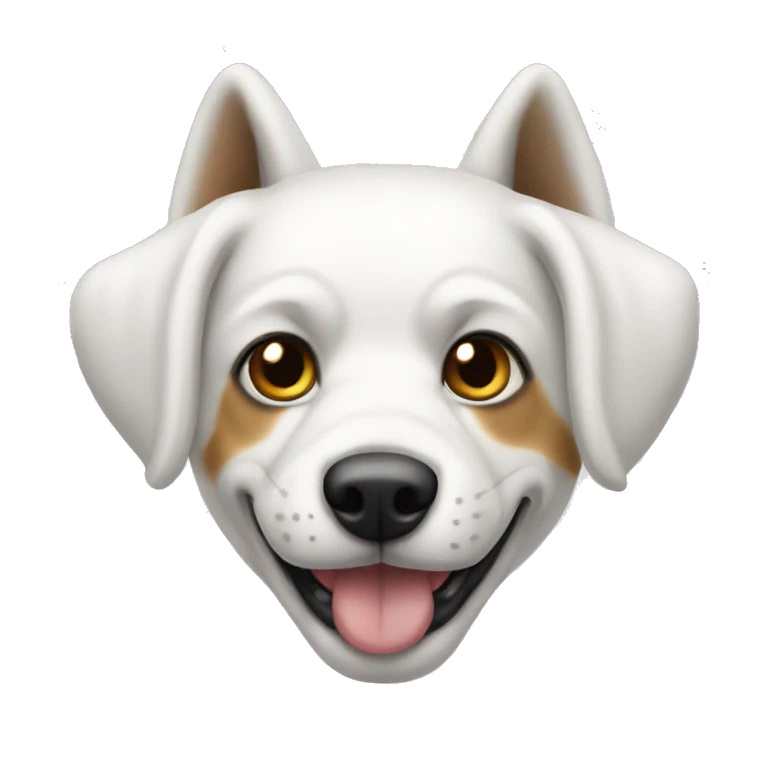 Perro blanco emoji